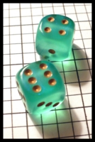 Dice : Dice - 6D Pipped - Green Chessex Borealis Light Green with Gold - Ebay Sept 2010